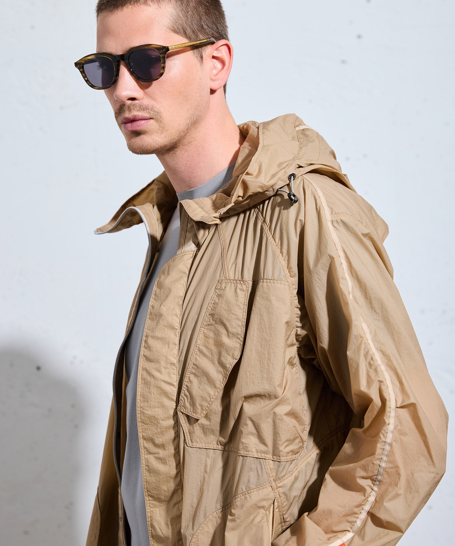 メンズ ファッション ラグジュアリースポーツ ショートコート 軽量