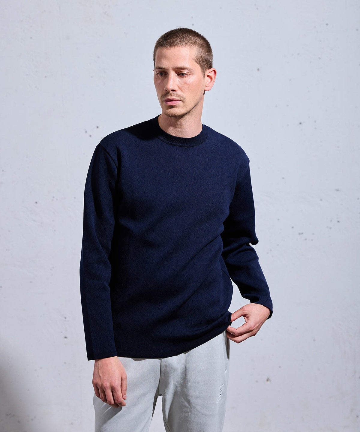 干場義雅氏別注 TECH LUXE KNITTED L/S TEE / テック リュクス ニット 