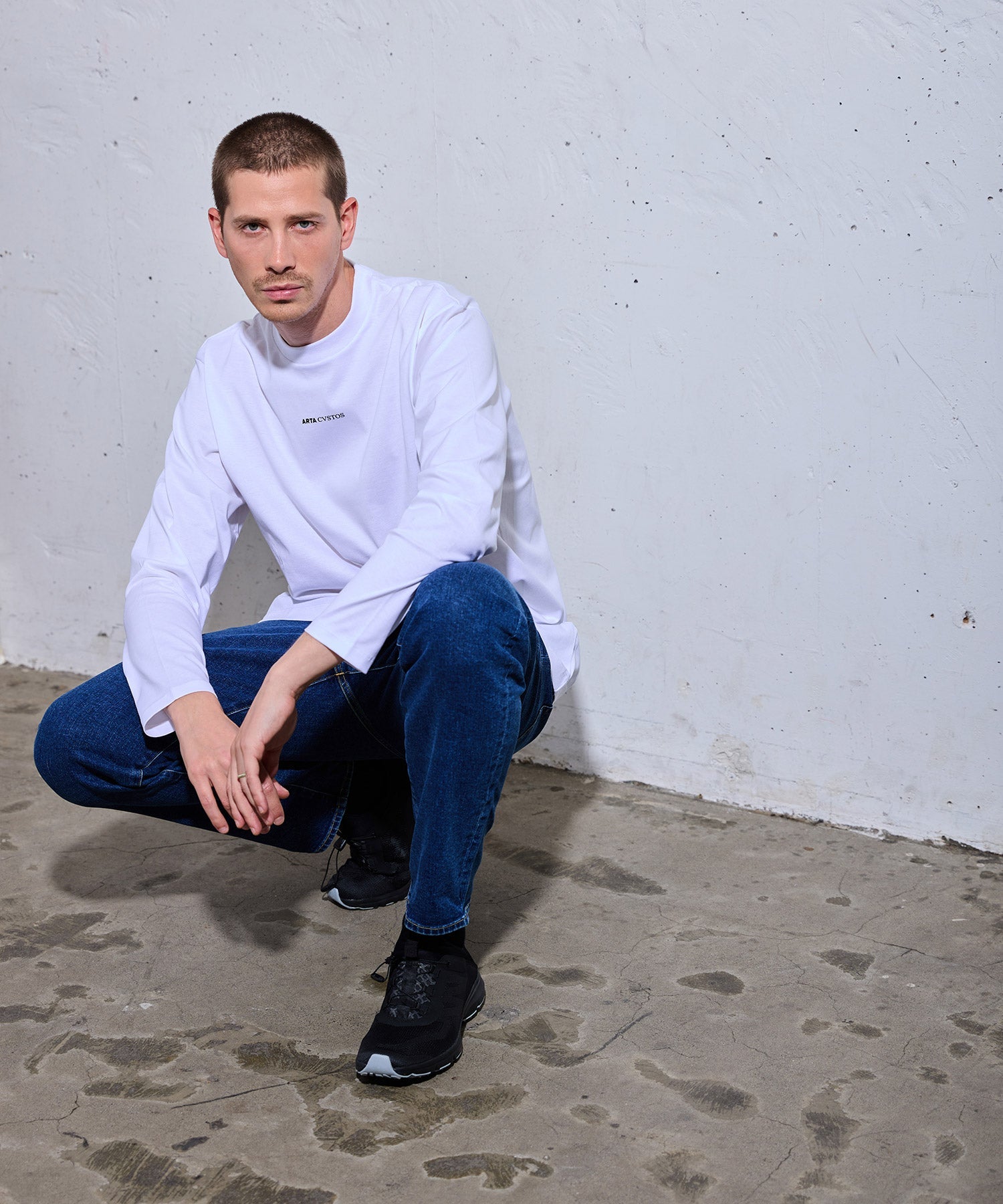 FRONT LOGO L/S TEE / フロント ロゴ ロングスリーブ Tシャツ| ARTA